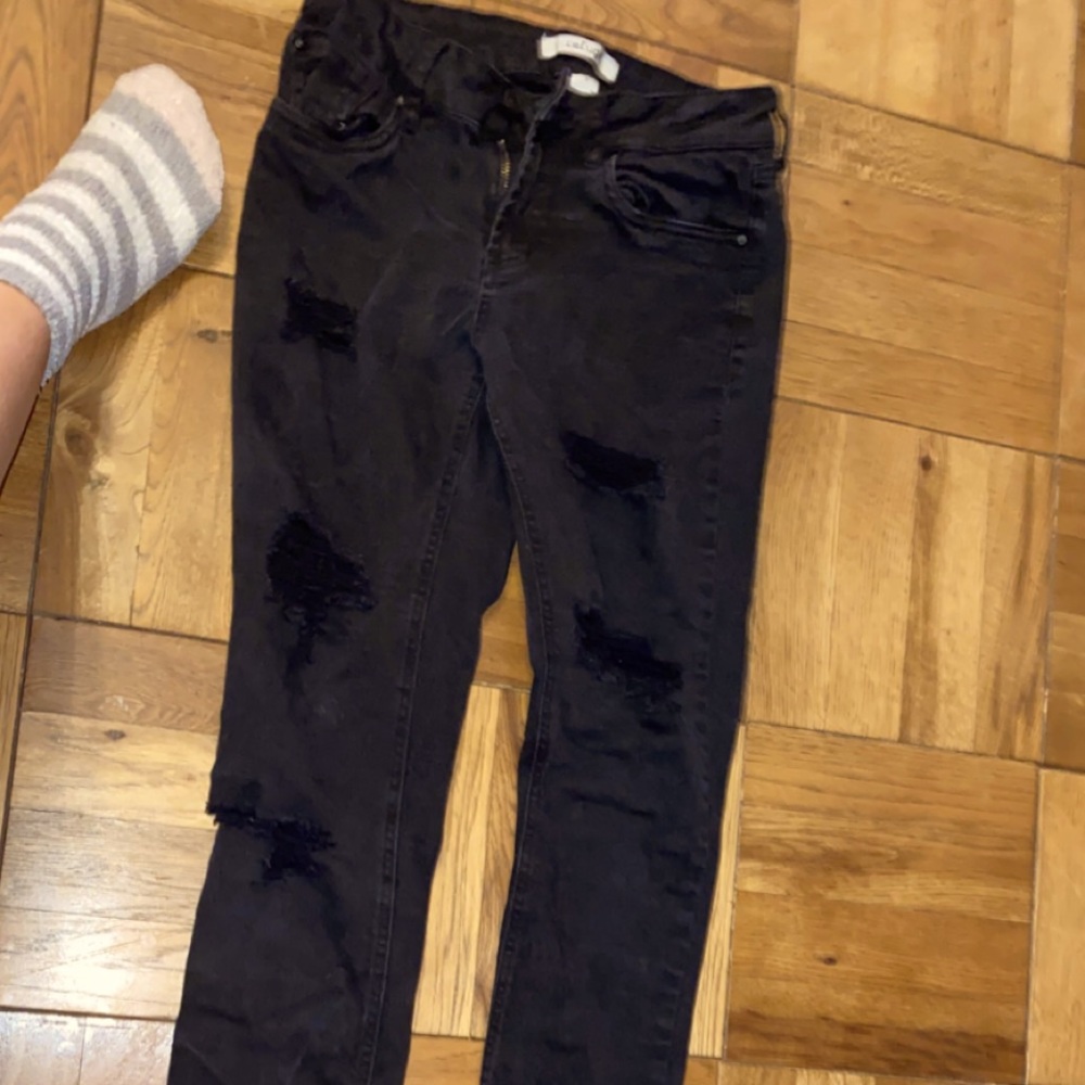 Denim skinny jeans